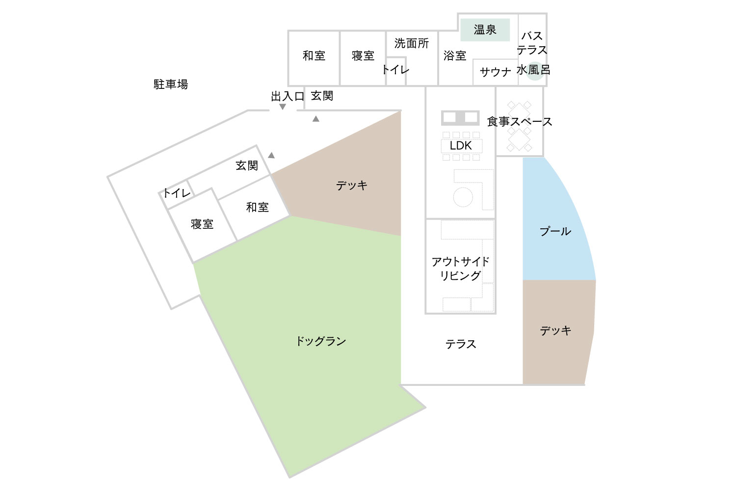 プレミアムヴィラジョリーの間取り図